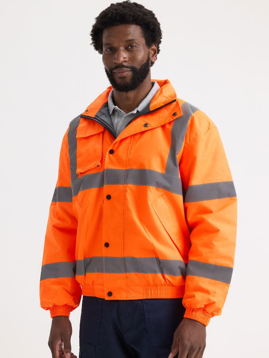 UC804 High Visibility Bomber Jacket image 3