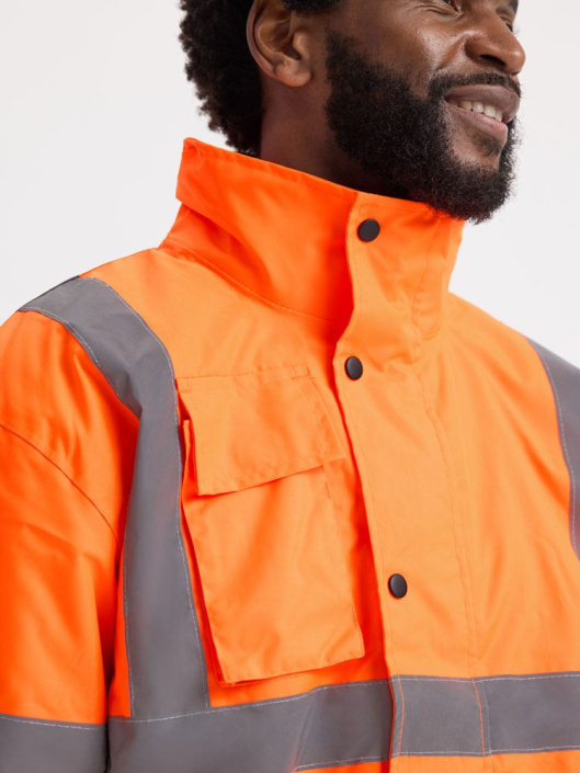 UC804 High Visibility Bomber Jacket image 4