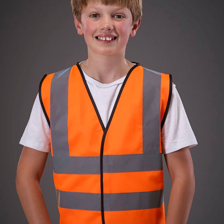 HVW100CH Hi Vis Children's Waistcoat image 1