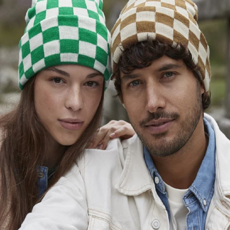 BB531 (B531) Checkerboard Beanie image 1