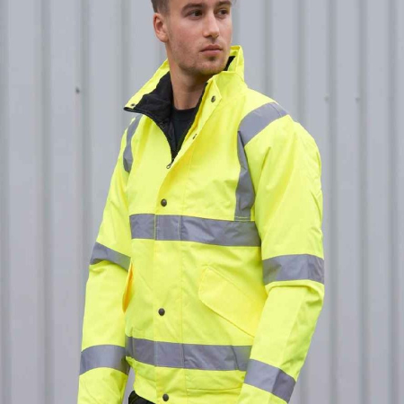 PW001 (S463) Hi-Vis Bomber Jacket image 1
