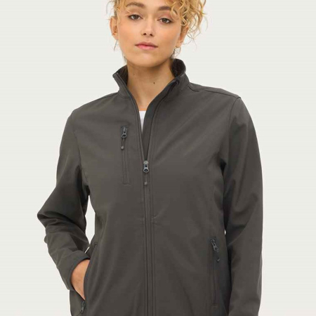 03828 Falcon Lds SOL'S Ladies Falcon Recycled Soft Shell Jacket image 1
