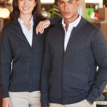 H718 Henbury Unisex Zip Through Cardigan image 1